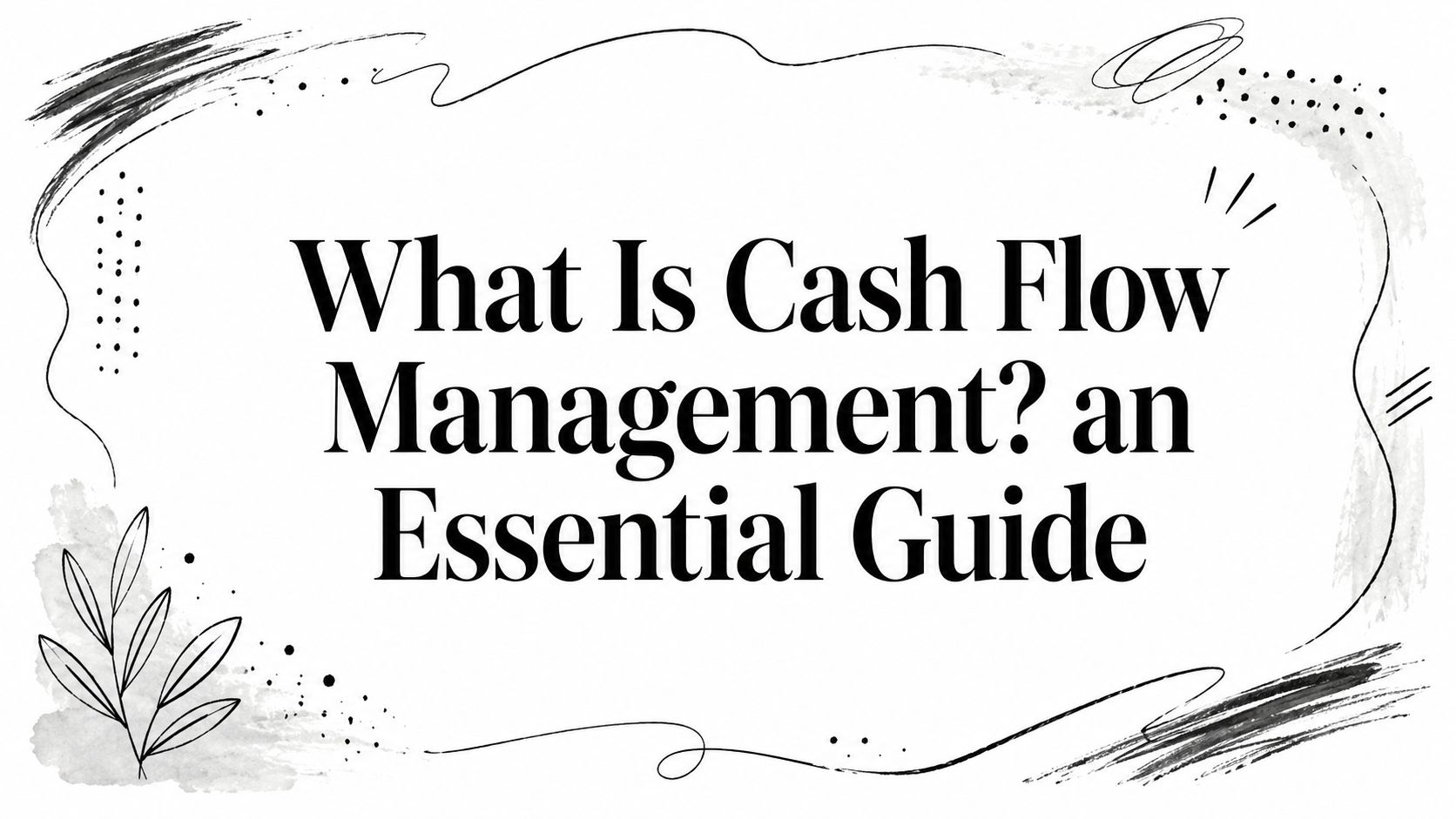 What Is Cash Flow Management? an Essential Guide